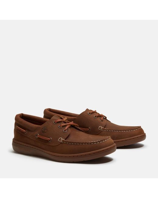 Timberland Brown Boat Shoes for men