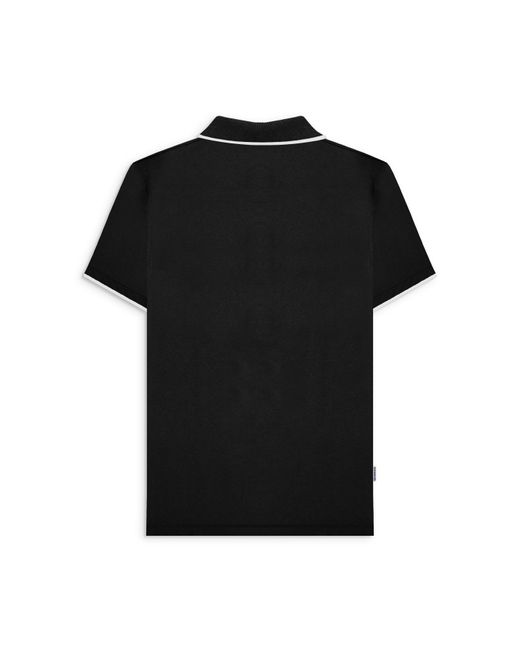 Lambretta Black Short Sleeve Polo Shirt for men