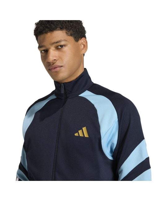 Adidas Blue Hot Tracksuit Top for men