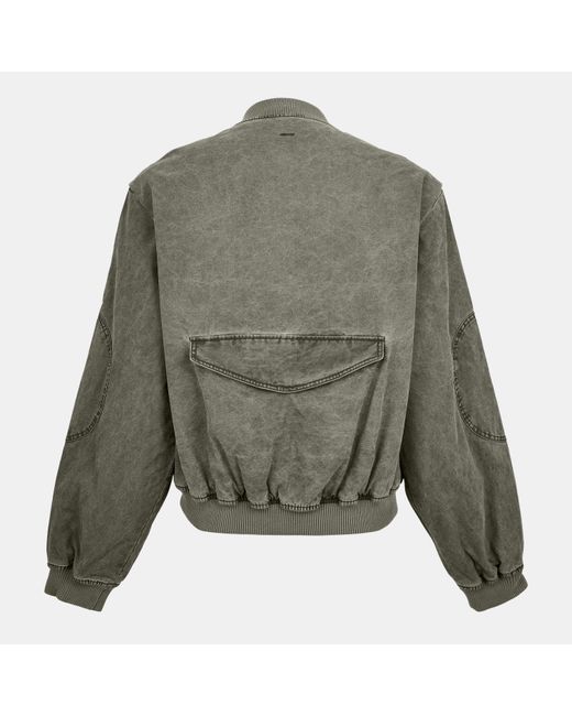 Represent Green Structured Bomber Jacket for men