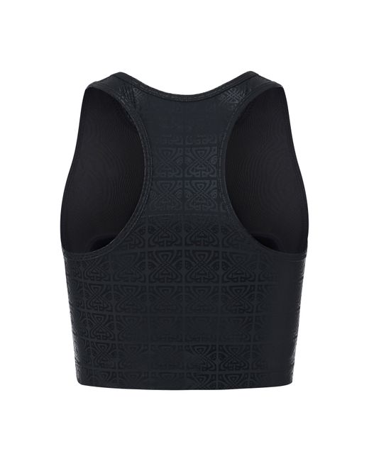 Biba Black Move Tank Scoop Cropped Performance Gym Vest