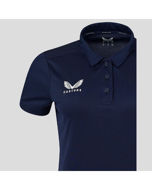 Castore Blue Short Sleeve Polo Shirt