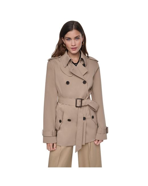 DKNY Natural A38 Mid Trench Ld64