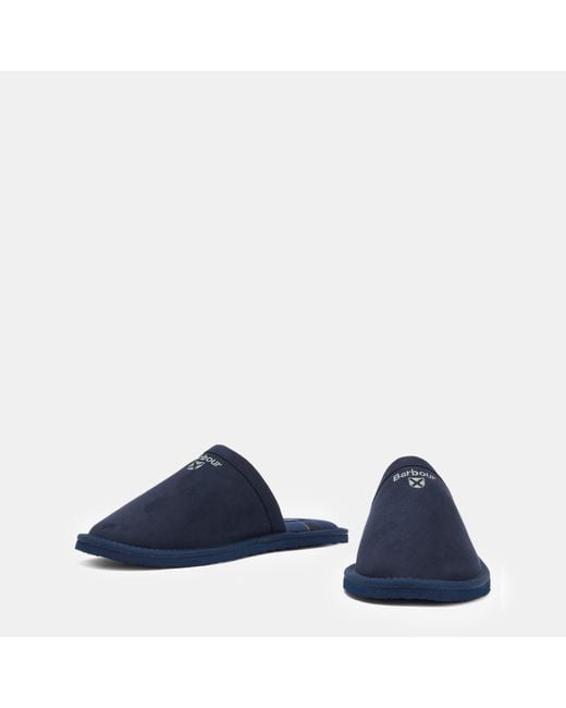 Barbour Blue Everitt Mule Slippers for men