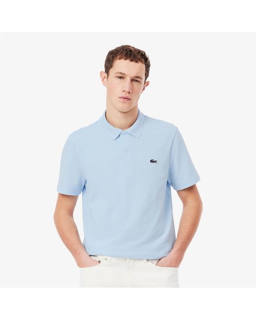 Lacoste Blue Regular Fit Short Sleeve Polo Shirt for men