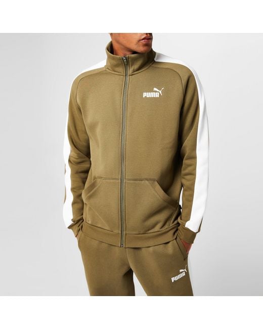 PUMA Green Clean Fleece Tracksuit for men