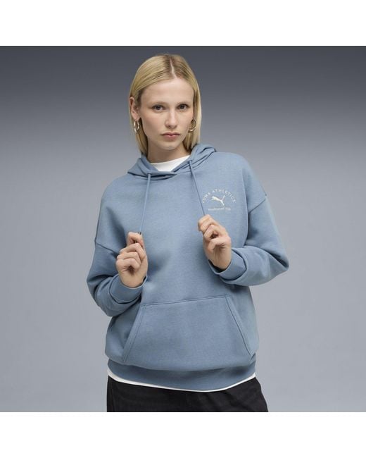 PUMA Blue Class Relaxed Overhead Tech Fleece Hoodie