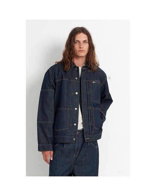 The Ragged Priest Blue Control Denim Jacket for men