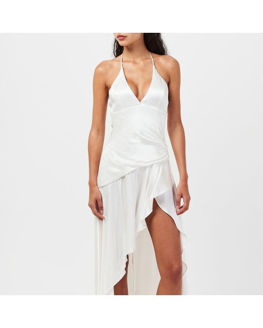 Bardot White Sorella Slinky Dress