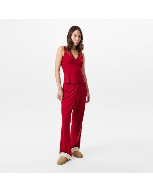 Boss Red Bw Bianca Wl Trousers With Lace Insert, Pyjama Trousers
