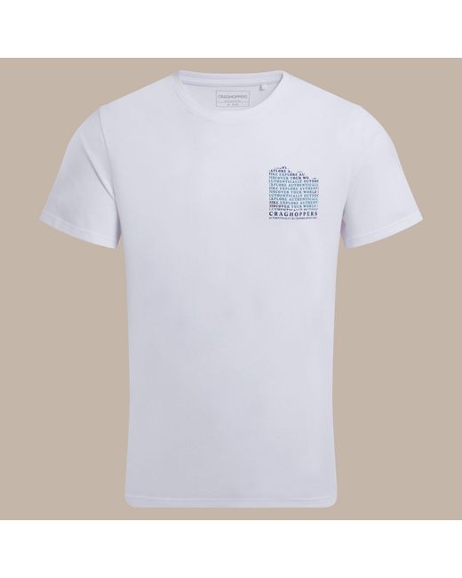 Craghoppers Blue Lucent Ii Travel T-Shirt for men