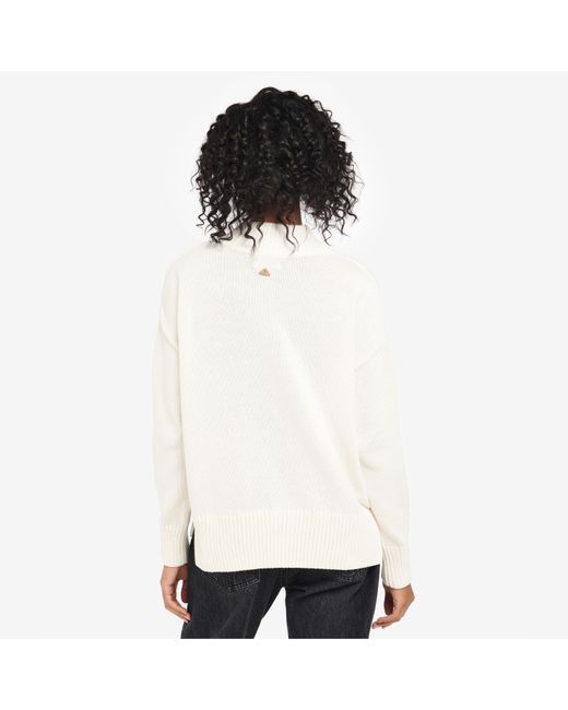 Barbour White Sandy Jumper