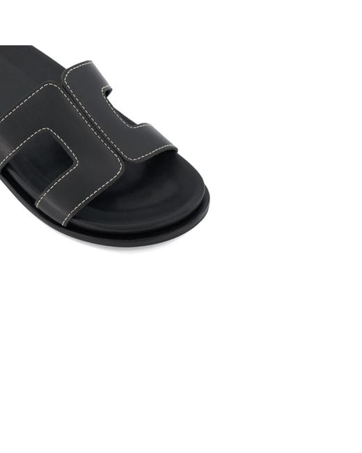 Dune Black Loupa Flat Sandal