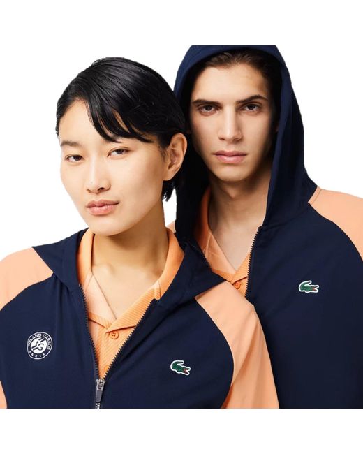 Lacoste Blue Water-Resistant Rain Anorak for men