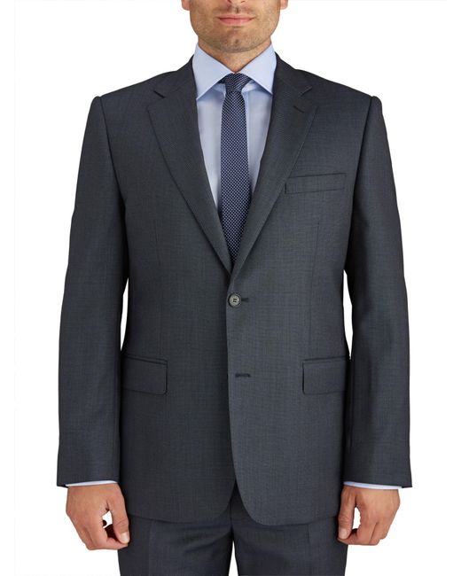 Paul costelloe Modern Fit Grey Birdseye Suit Jacket in Gray for Men | Lyst
