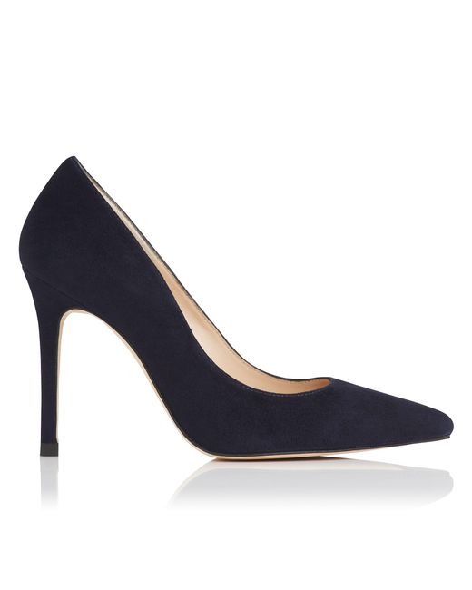 lk bennett floret navy suede