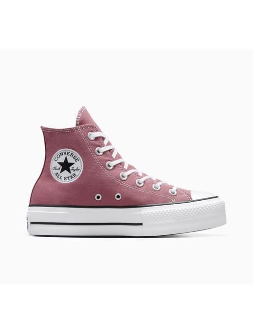 Converse Purple Chuck Taylor All Star Canvas High-Top Trainers