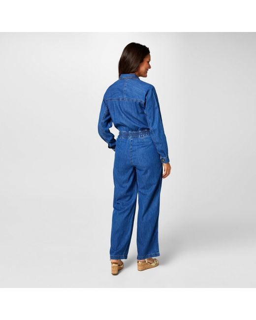 Biba Blue Denim Jumpsuit