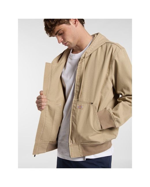 Dickies Natural Canvas Hood Bomber for men