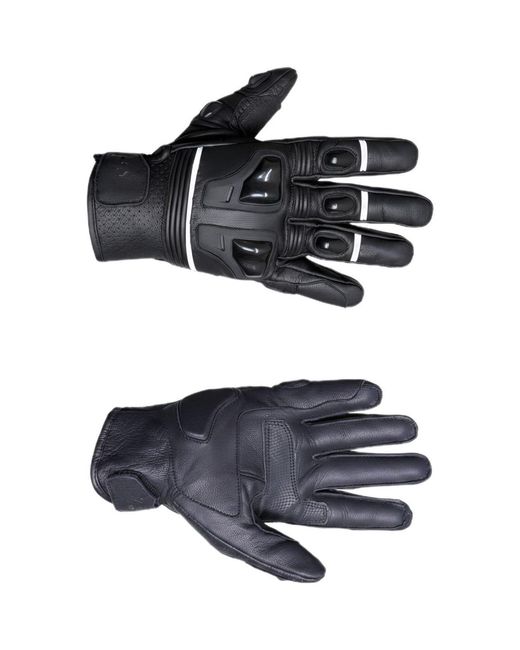 No Fear Black Leather Motorcycle Glove for men