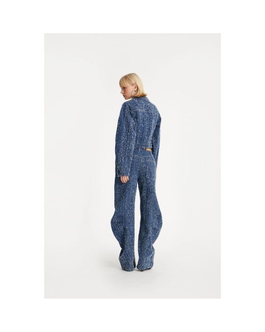ROTATE BIRGER CHRISTENSEN Blue Vinetta Denim Jacket