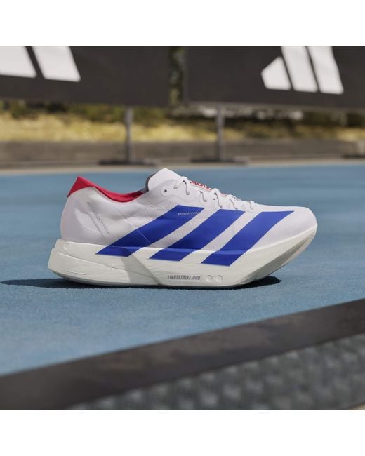 Adidas Blue Adizero Adios Pro 4 Shoes for men