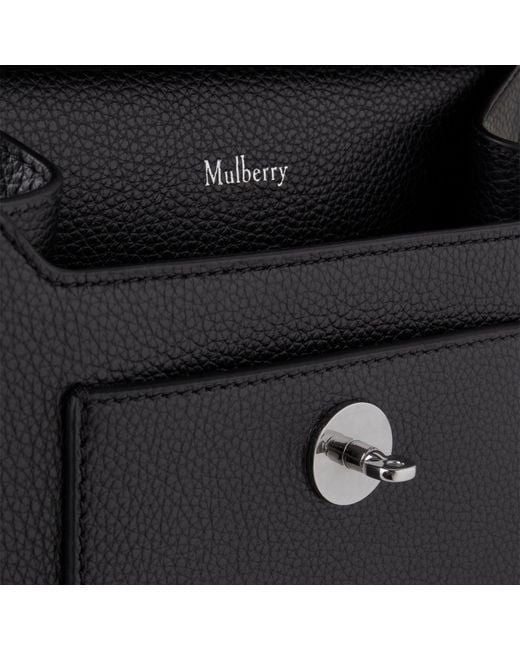 Mulberry Black Small Antony Leather Messenger Bag