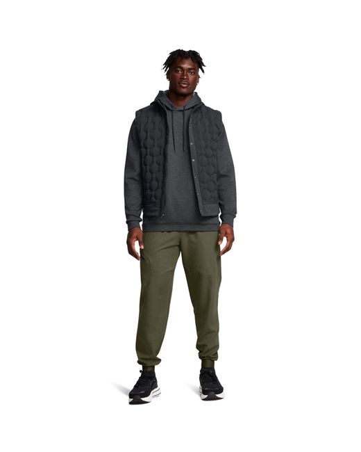 Under Armour Green Unstoppable Closed Hem Woven Joggers for men