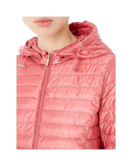 iBlues Pink Quilted Zip Parka
