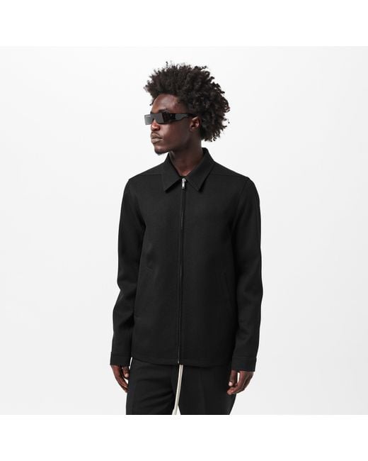 Rick Owens Black Brad Harrington Jacket for men