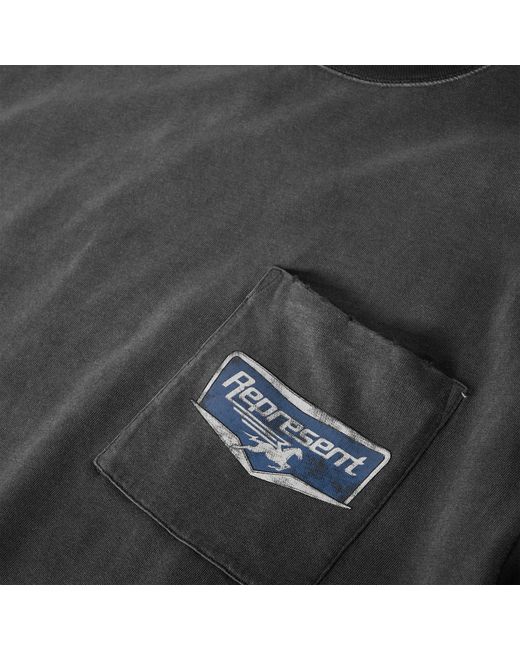 Represent Black Oversized T-Shirt for men