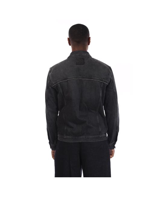 Off-White c/o Virgil Abloh Black Arrow Zip Skate Denim Jacket for men