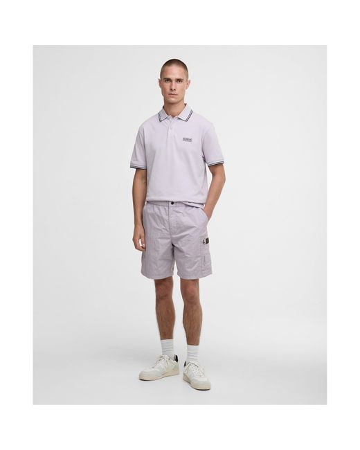 Barbour Purple Inline Shorts for men