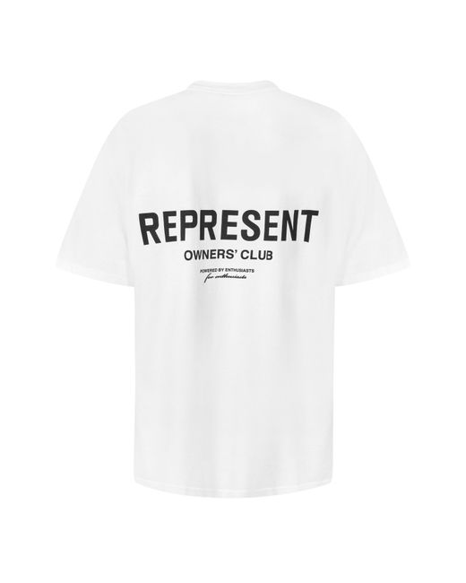 Represent White Owners Club Oversized Fit T-Shirt for men