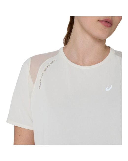Asics White Road Ss Tee Ld63