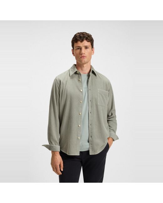 Boss Gray Relegant Long Sleeve Shirt for men