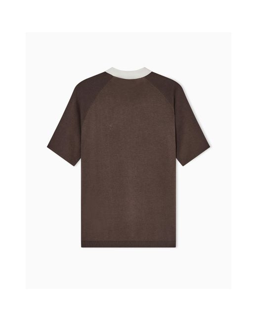 Emporio Armani Brown Pullover for men