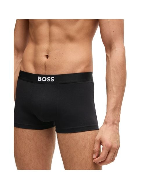 Boss Black 3 Pack Boxers With Logo Waistband for men