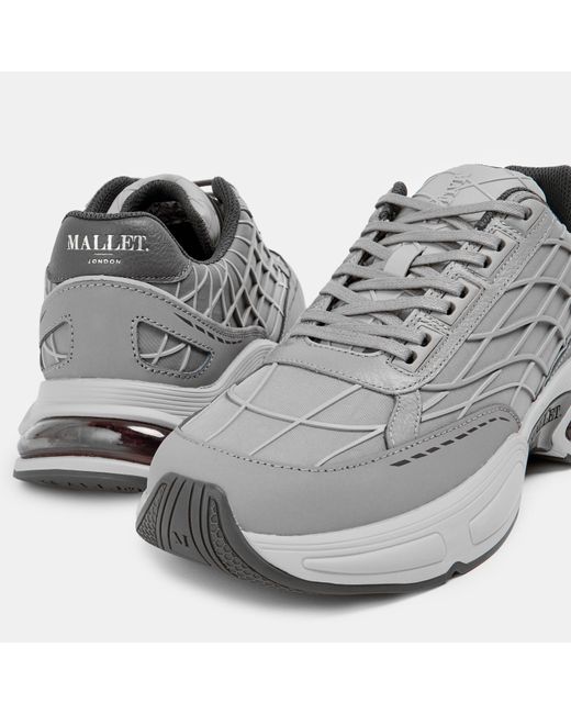 Mallet Gray Neptune Chunky Sole Chunky Trainers for men