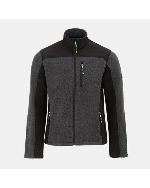 Dunlop Black On-Site Softshell Fleece for men