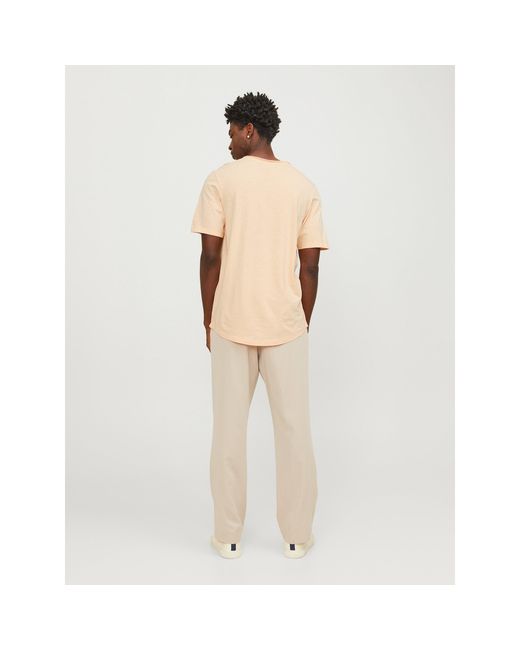 Jack & Jones Natural And Crew Neck Regular Fit T-Shirt for men