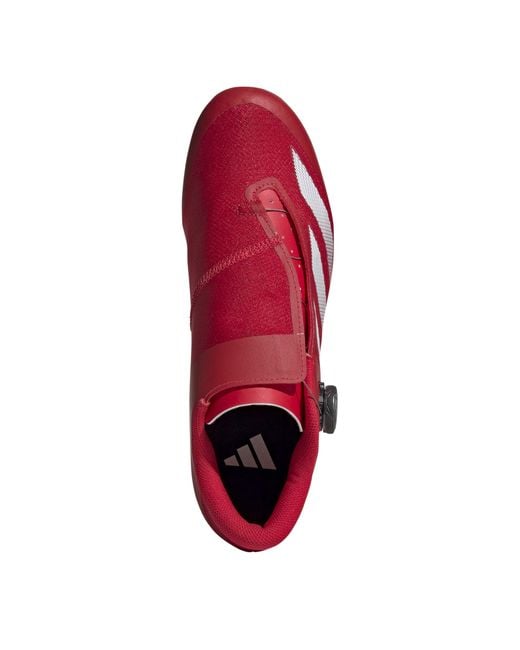 Adidas Red Tempo Stripes Boa Road Cycling Shoes for men