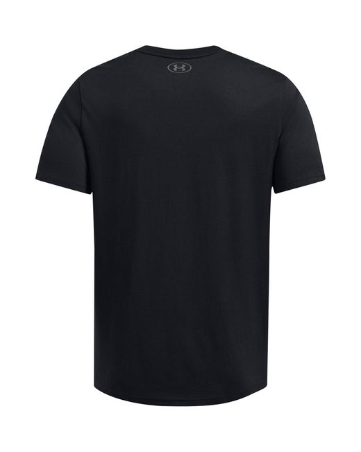 Under Armour Black Regular Fit Graphic Short-Sleeve T-Shirt for men