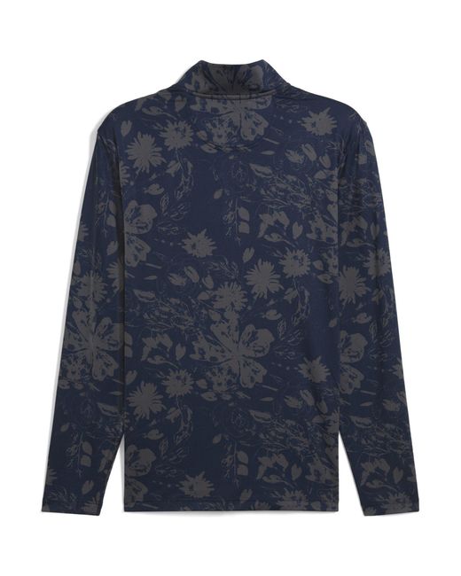 PUMA Blue Pure 2.0 Rose 1/4 Zip Jumper for men