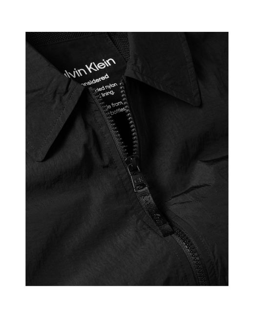 Calvin Klein Black Lightweight Long Sleeve Overshirt for men