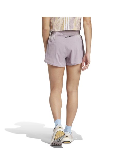 Adidas Purple Performance Running Shorts