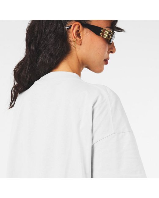 Balenciaga White Fitted Mini Dress