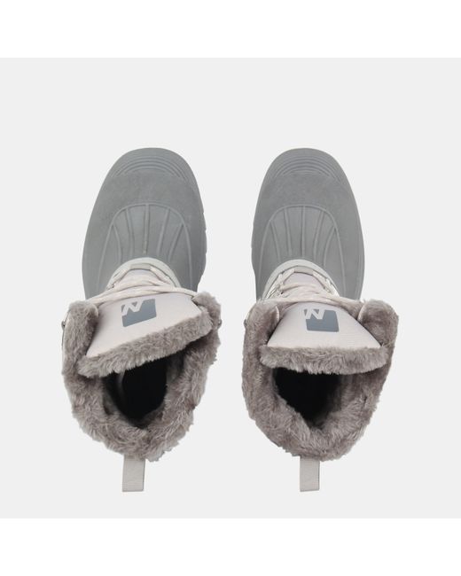 Nevica Gray Lace Up Eva Insole Mid High Snow Boots