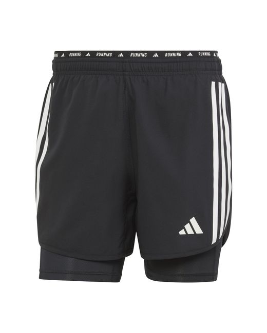Adidas Black Own The Run 3 Stripes 2 for men
