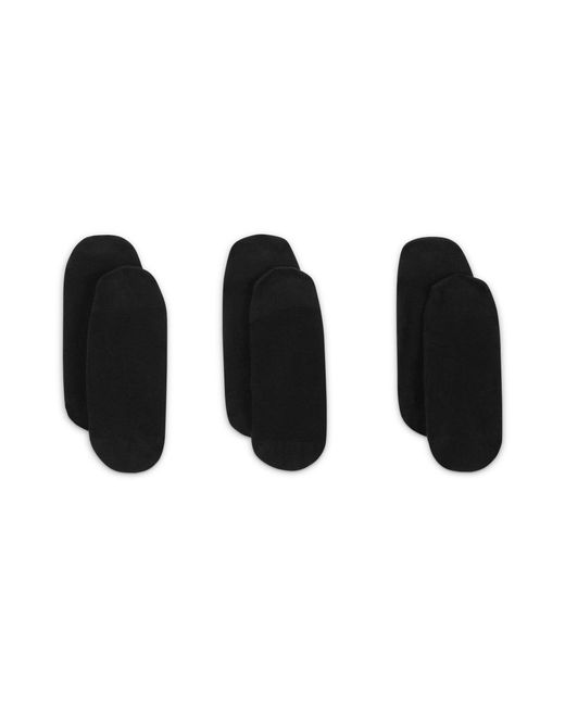 Nike Black 3 Pack Invisible Socks Ladies